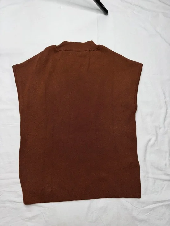 MANGO SHORT-SLEEVED FINE-KNIT SWEATER NWT size L - Picture 7 of 8